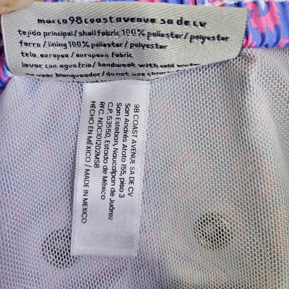98 Coast Av Mens XXL Swim Trunk Electric Pink Vacation Beach Pocket Liner Shorts
